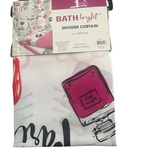 Paris Kiss Shower Curtain NWT